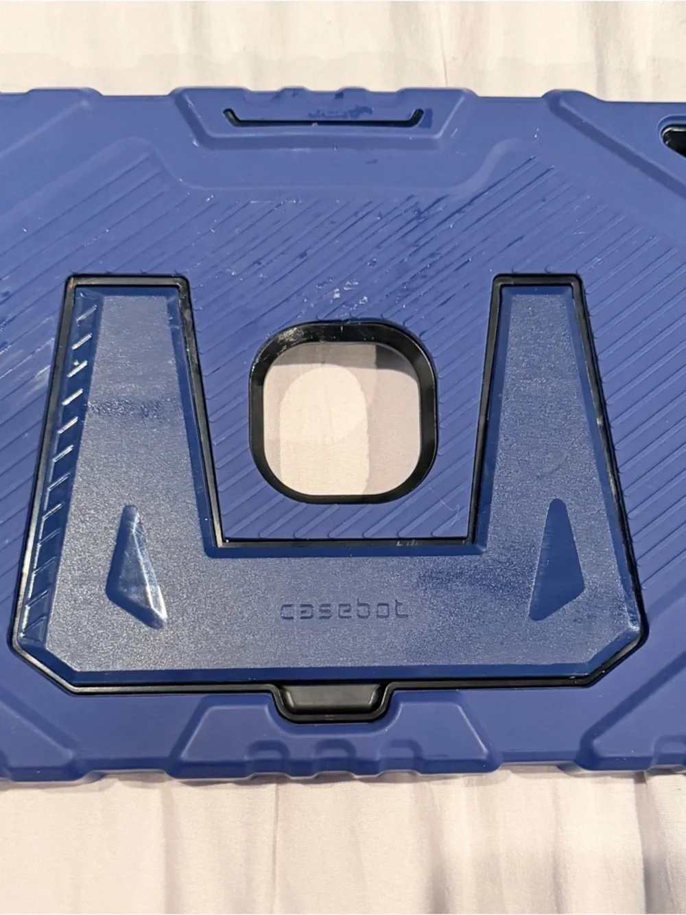 Rugged Shockproof Tablet Case with Built-in Kickstand - Navy Blue